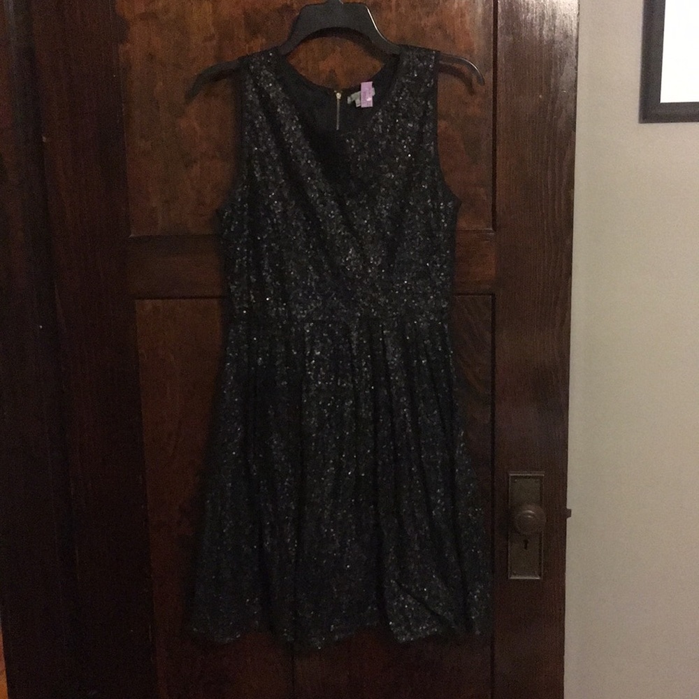 Black Sequin Dress